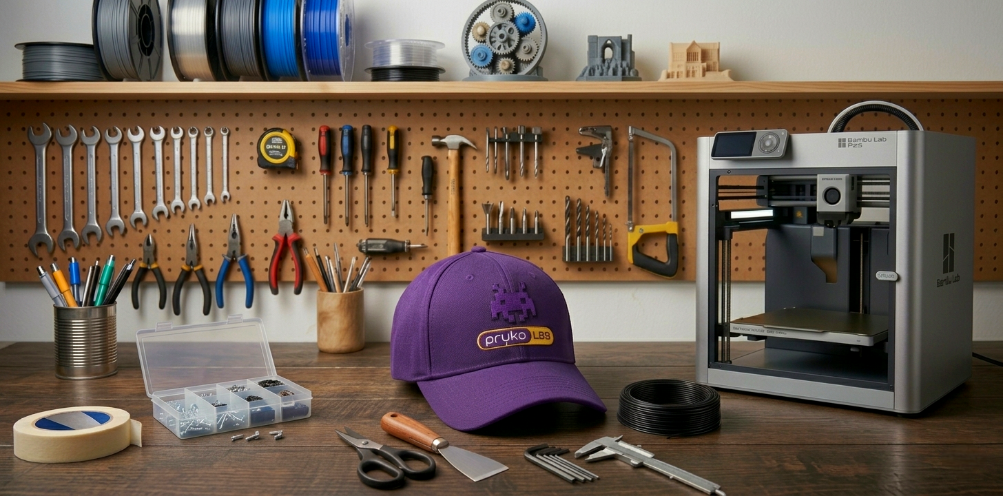 Pryko Labs Custom Cap and 3D Printer
